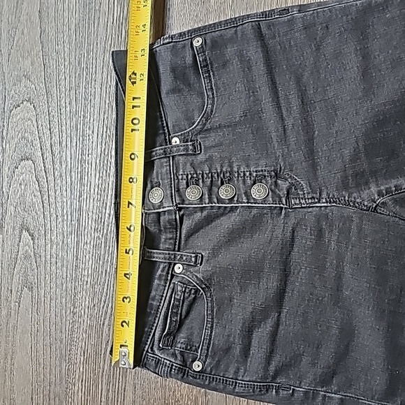 MADEWELL 9" Button Front Mid Rise Skinny Jean Through Edition Chewed Hem Size 25 - Picture 14 of 16